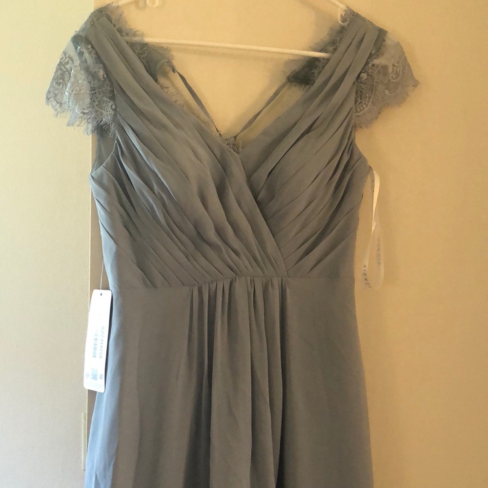 Dusty Blue Bridesmaid Dress from Azazie